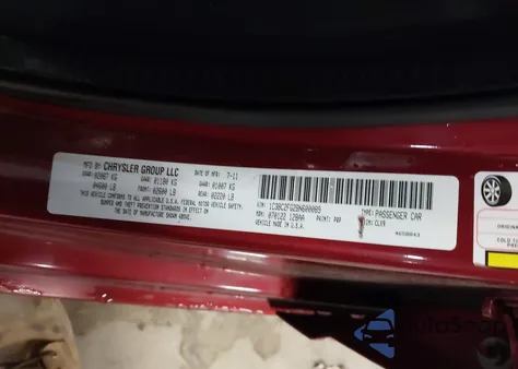 2011 Chrysler 200 Limited z USA, uszkodzony, nr VIN 1C3BC2FG2BN600089